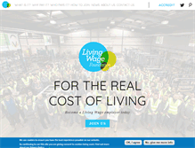 Tablet Screenshot of livingwage.org.uk